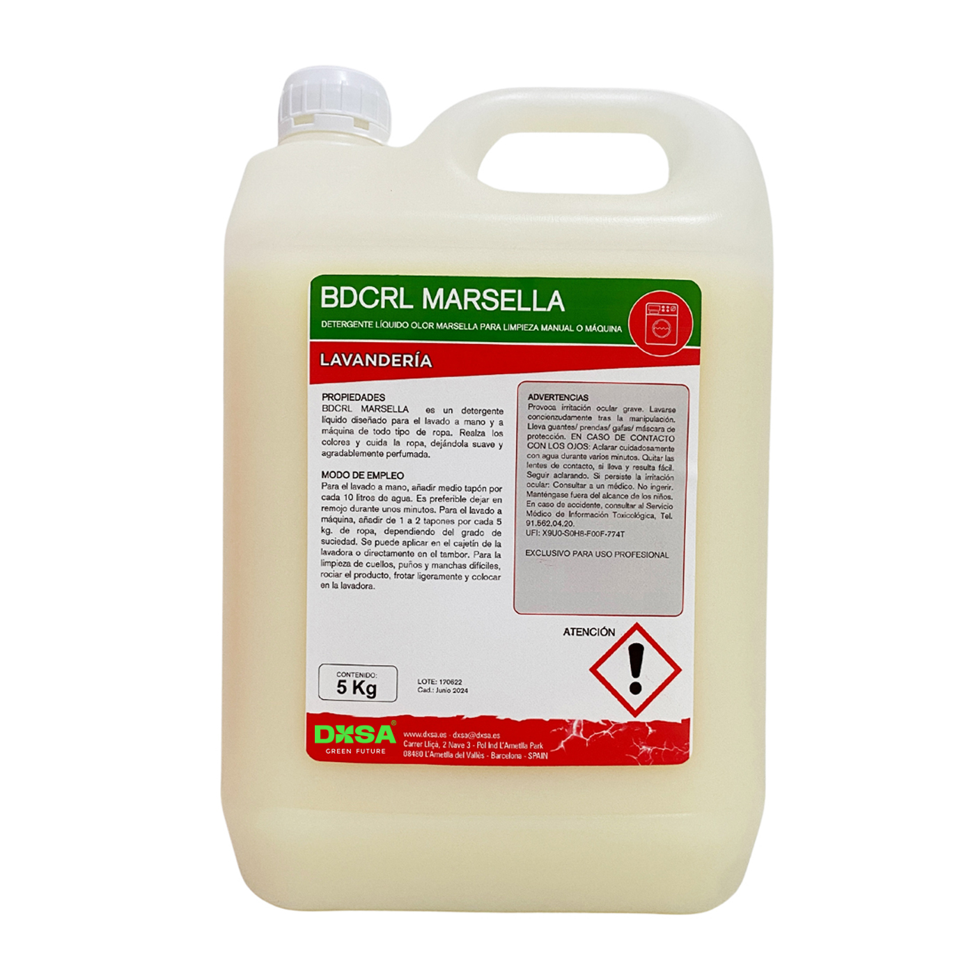 BDCRL Detergente Marsella, manual o máquina