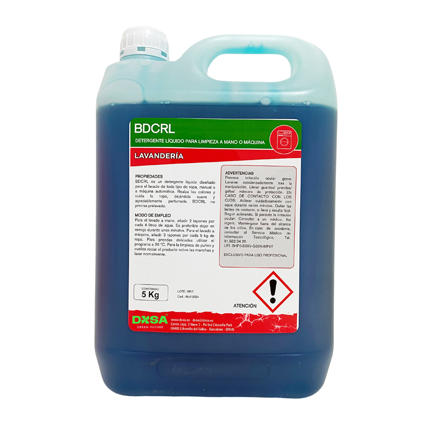 BDCRL detergente para limpieza manual o máquina