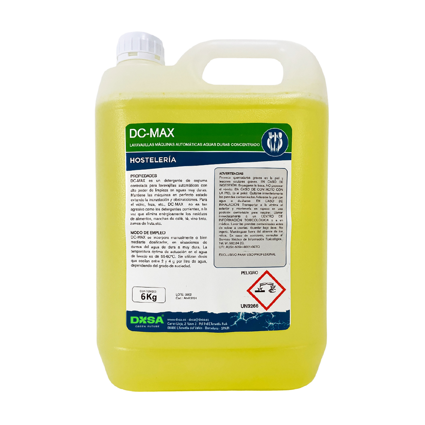 DC-MAX - Lavavajillas Automático para Aguas Duras