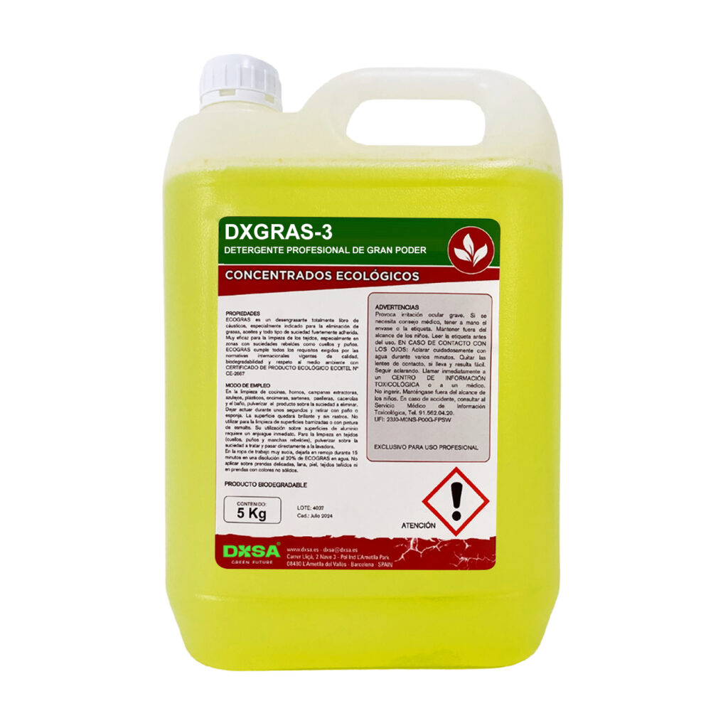 DXGRAS-3 Desengrasante profesional de gran poder