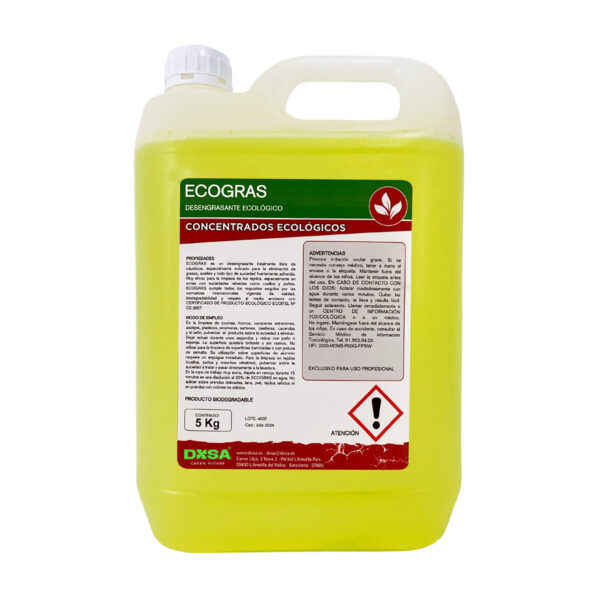 ECOGRAS - Ecological degreaser for fabrics