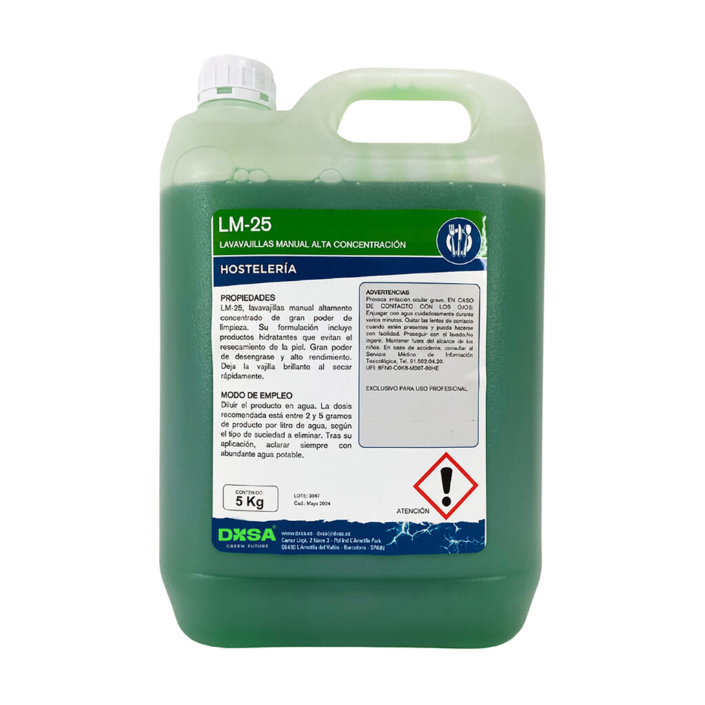 LM-25 - Super Concentrated Manual Dishwasher - Maximum Cleanliness