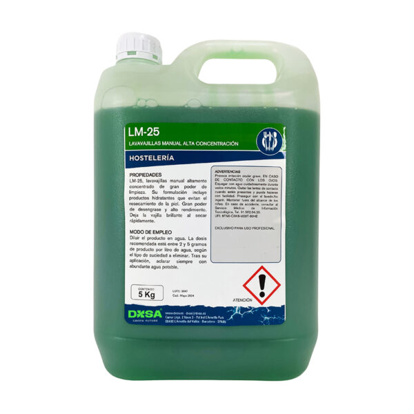 LM-25 - Lavavajillas Manual Súper Concentrado - Máxima Limpieza