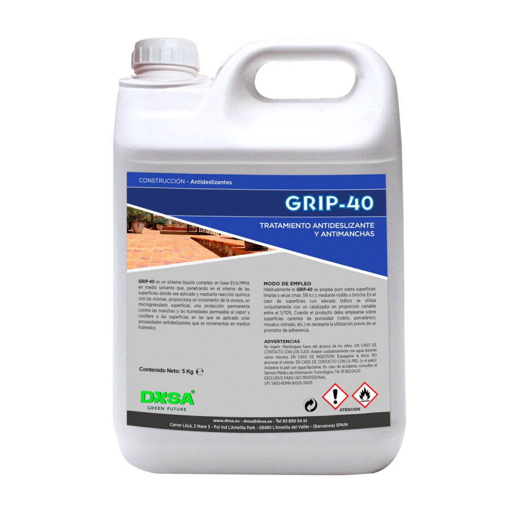 GRIP 40 Tratamiento antideslizante y antimancha