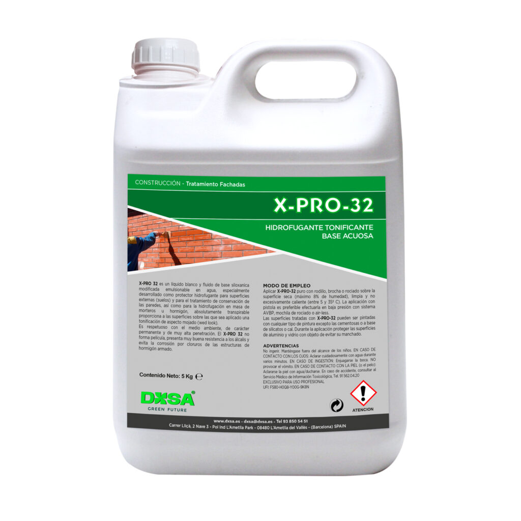 X-PRO-32 Hidrofugante tonificante base acuosa