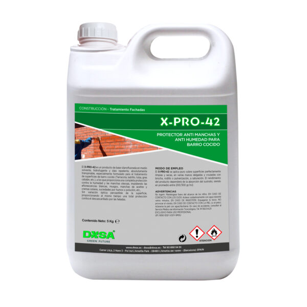 X-PRO-42 Protector antimanchas y antihumedad para terracota