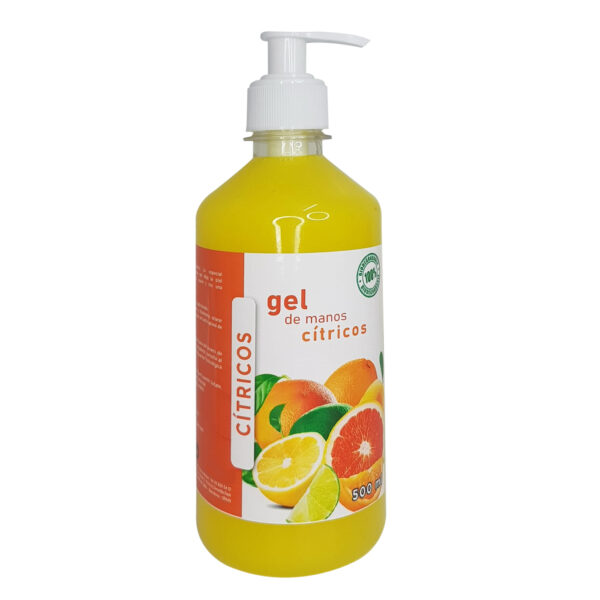 GEL DE MANOS CITRICOS Gel neutro con agradable aroma a citricos