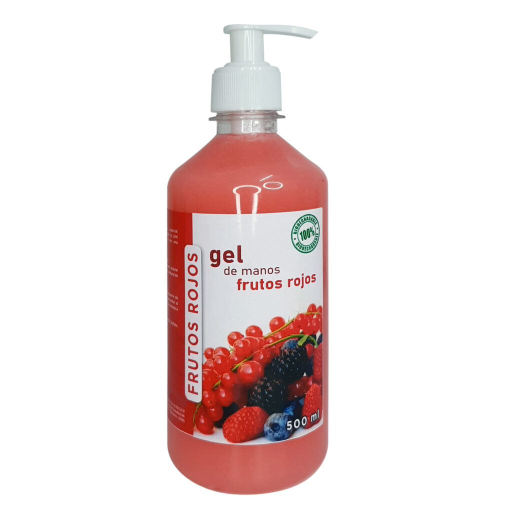 GEL DE MANOS FRUTOS ROJOS Gel neutro con agradable aroma a frutos rojos