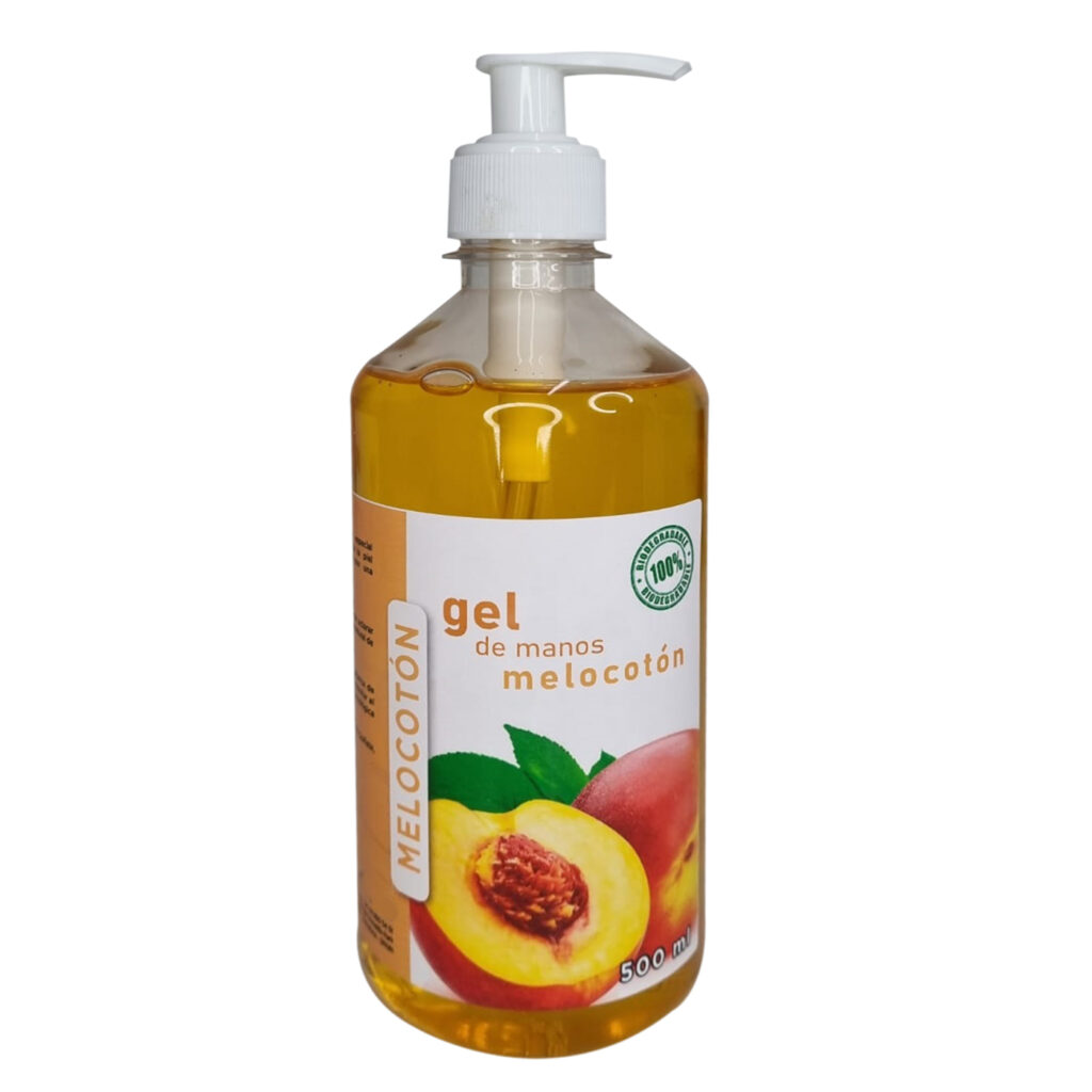MELOCOTON HAND GEL Neutral gel with pleasant peach scent