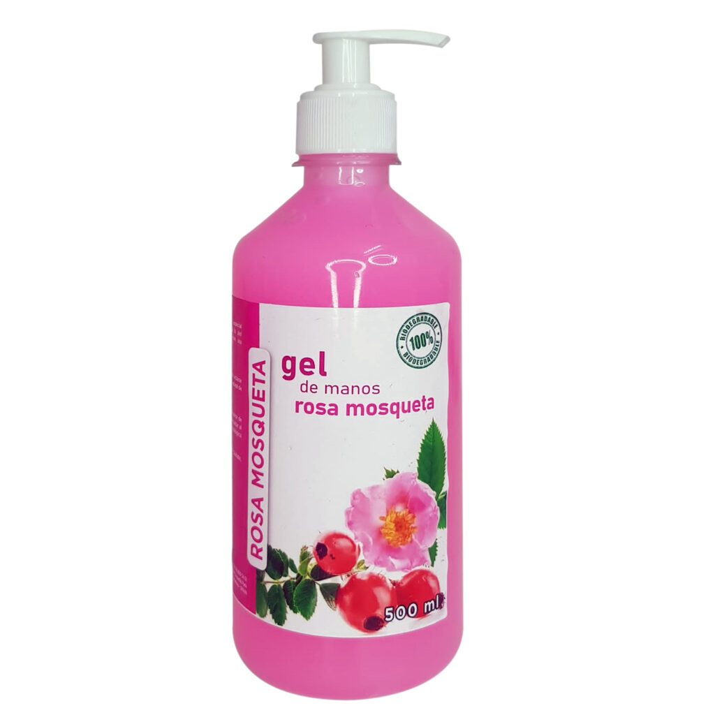 GEL DE MANOS ROSA MOSQUETA Gel neutro con agradable aroma a rosa de mosqueta