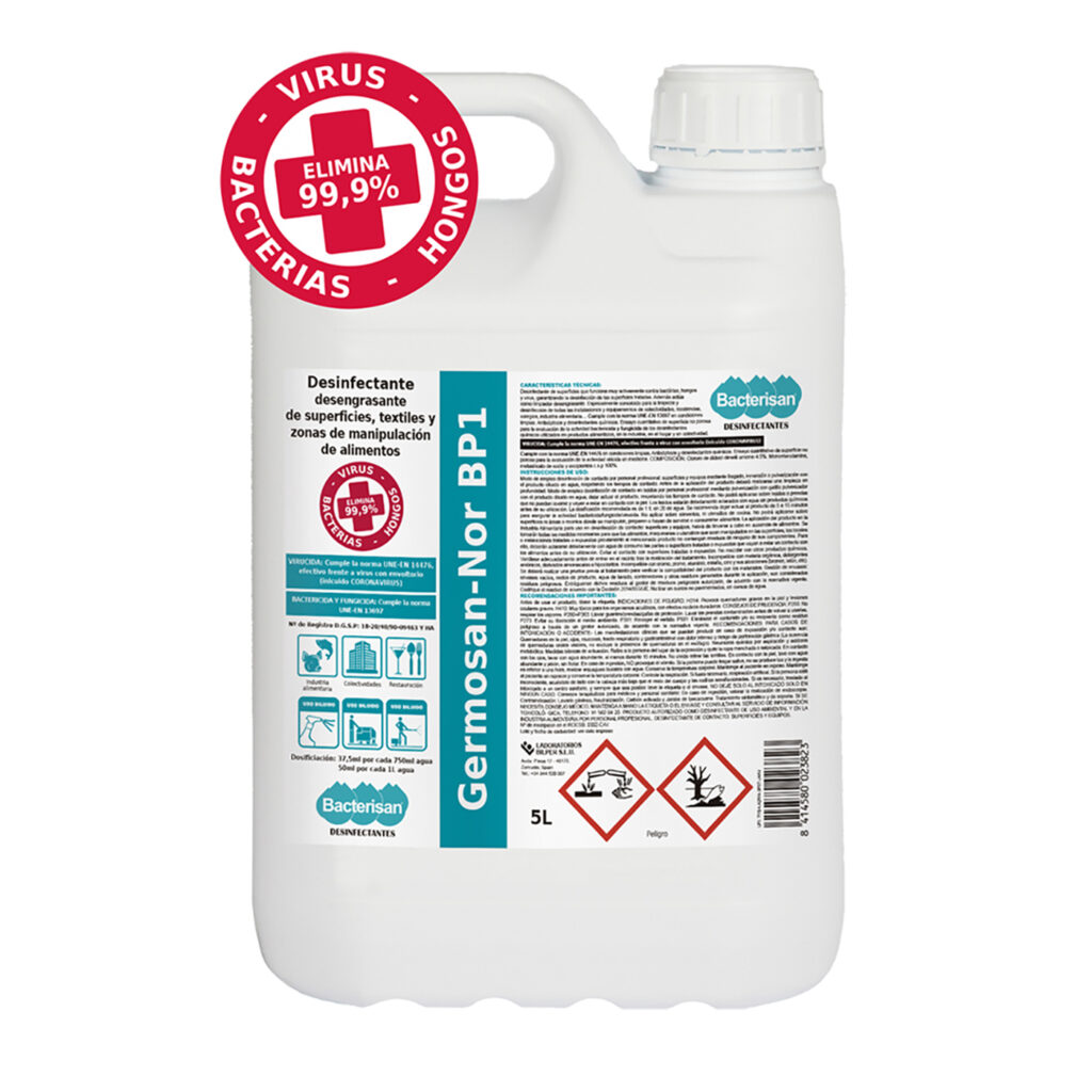 GERMOSAN NOR BP1 - Desinfectante de Superficies Eficaz