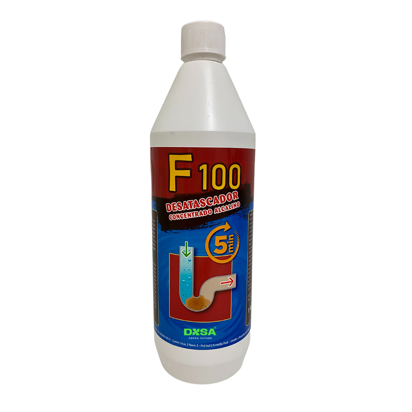F 100 - Desatascador Concentrado de Base Alcalina