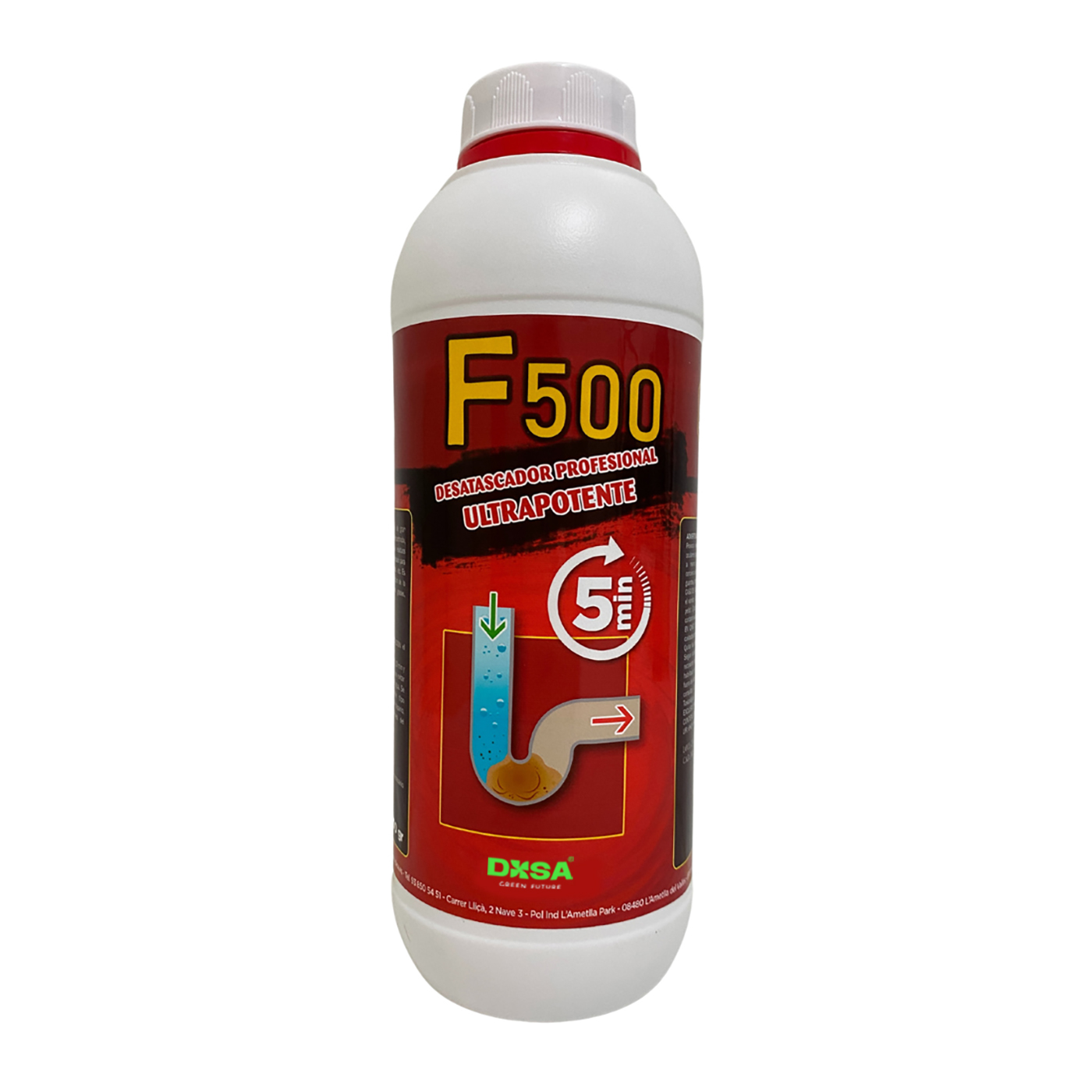 F 500 - Desatascador Concentrado de Base Ácida