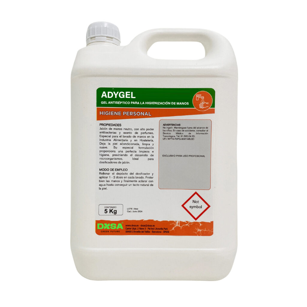 Adygel Gel antiséptico para higienización de manos 5l