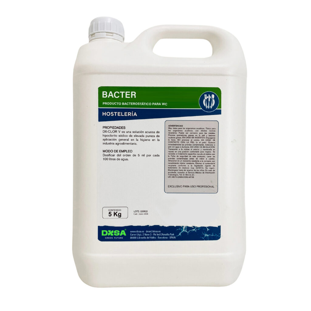 BACTER - Producto bacterostático para WC