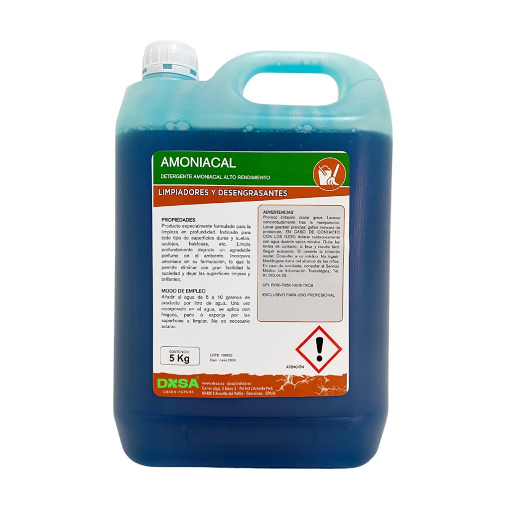 Detergente con amoniaco