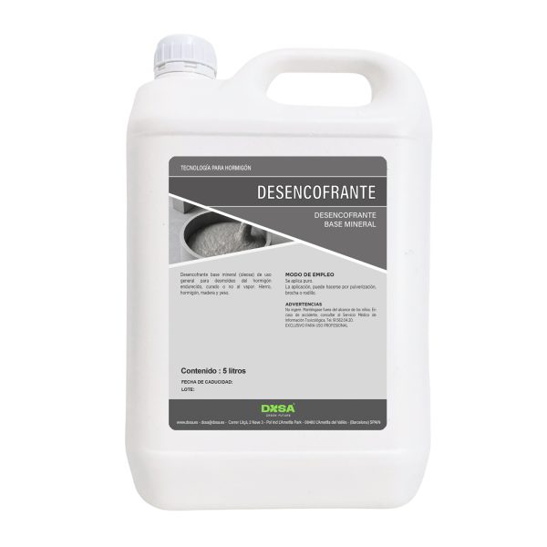 DESENCOFRANTE - Desencofrante para hormigón base mineral