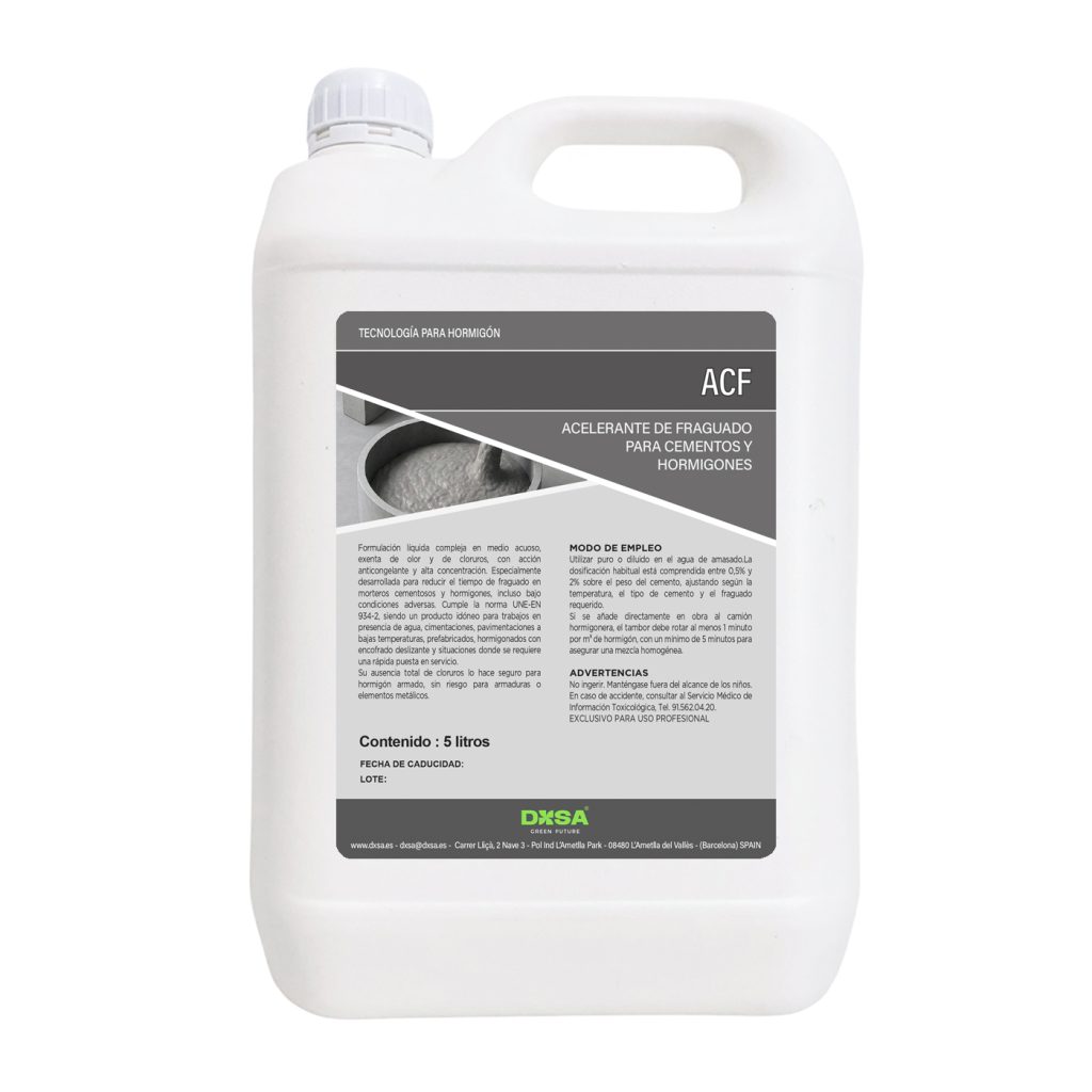 ACF - Acelerante de fraguado para morteros y hormigones