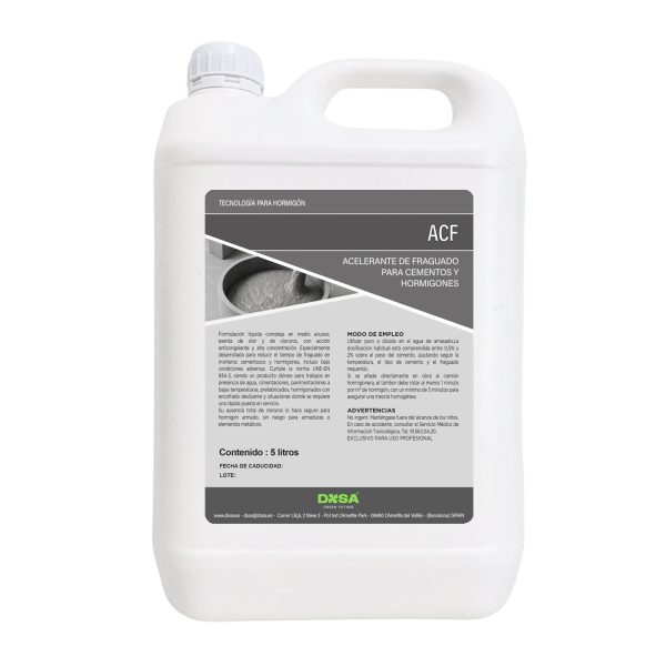 ACF - Acelerante de fraguado para morteros y hormigones