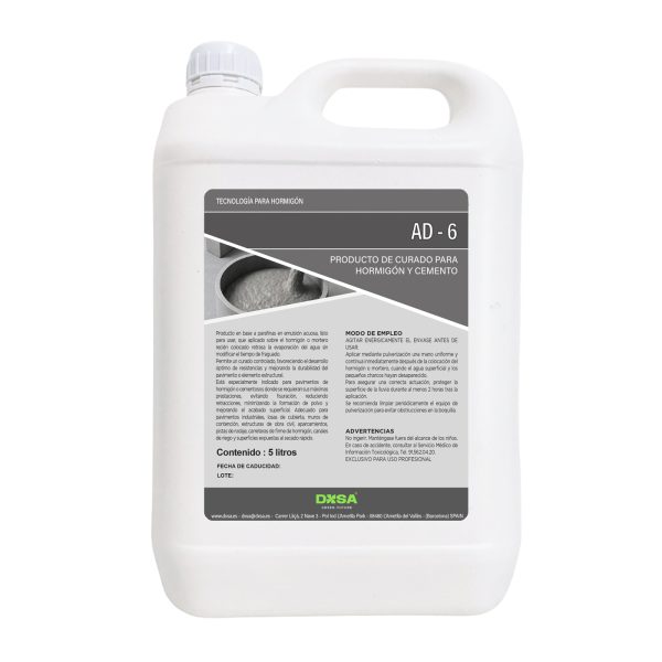 AD6· - Producto de curado para hormigón y cemento