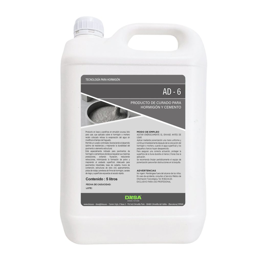 AD6· - Producto de curado para hormigón y cemento