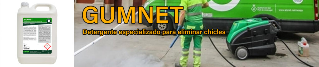 Gumnet detergente tecnico para eliminacion de chicles