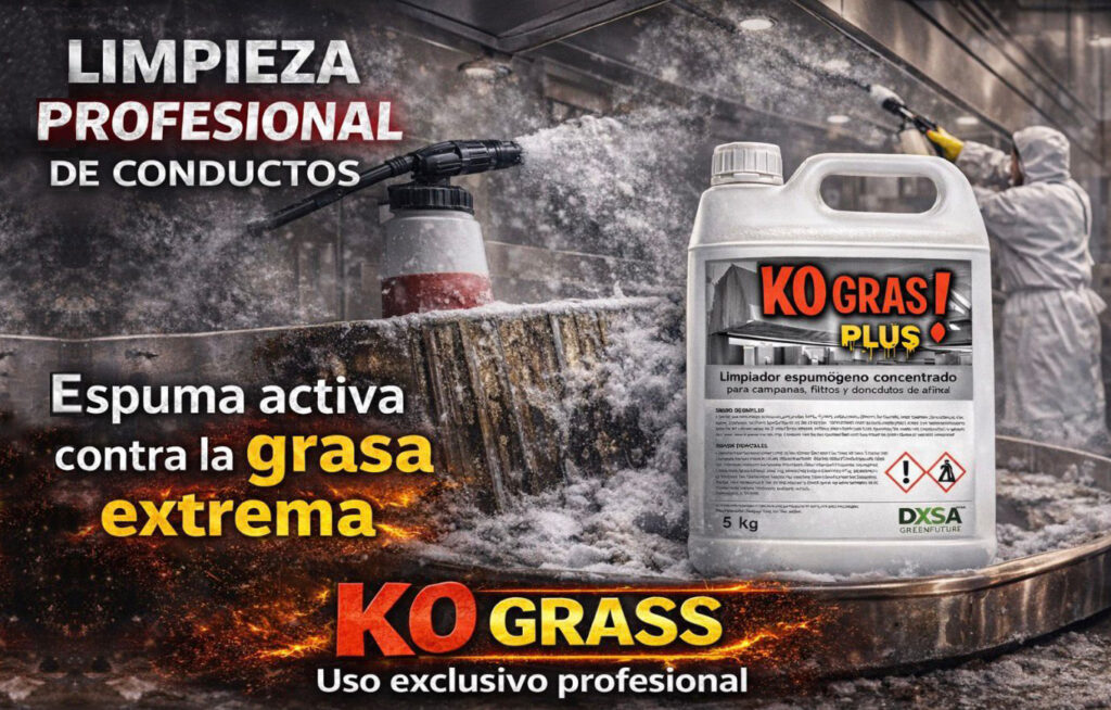 KOGRAS PLUS el limpiador espumogeno profesional
