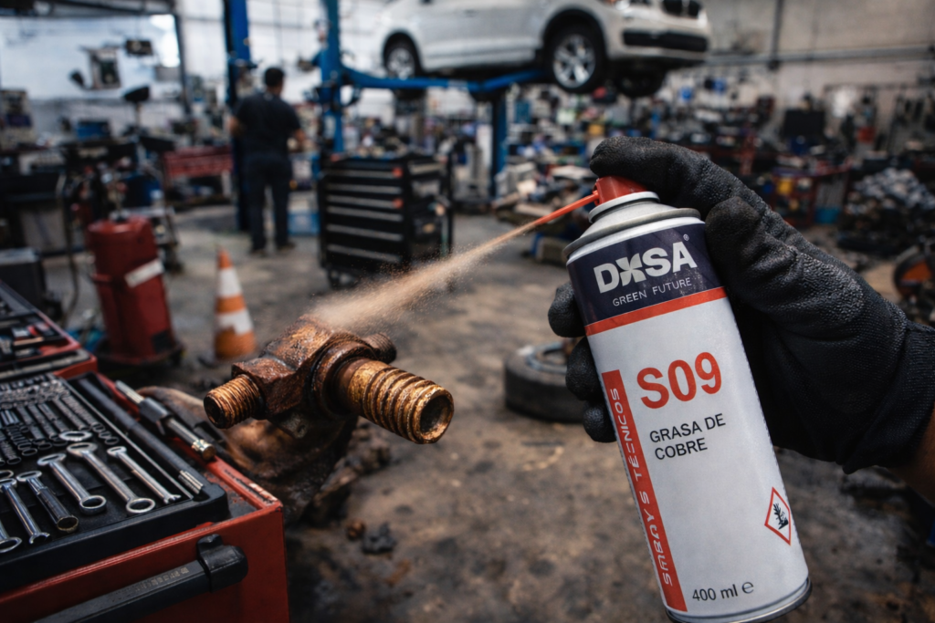 S-09 Grasa de cobre en sparay antigripante