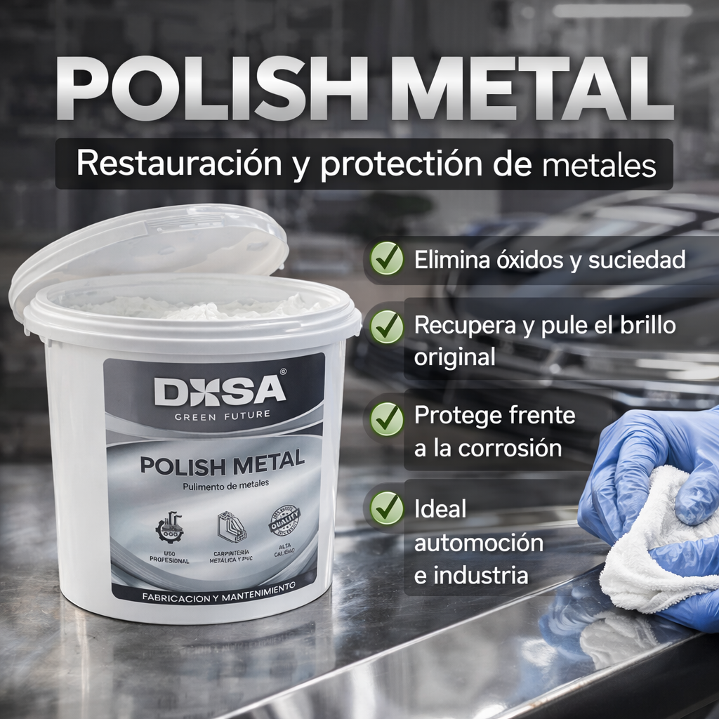 METAL POLISH – Limpiador y pulidor para superficies metálicas