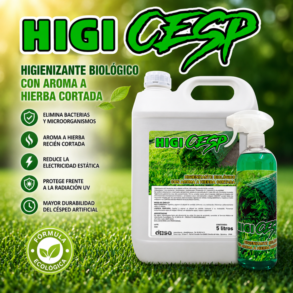 Higicesp - Higienizante aromatizado para césped artificial