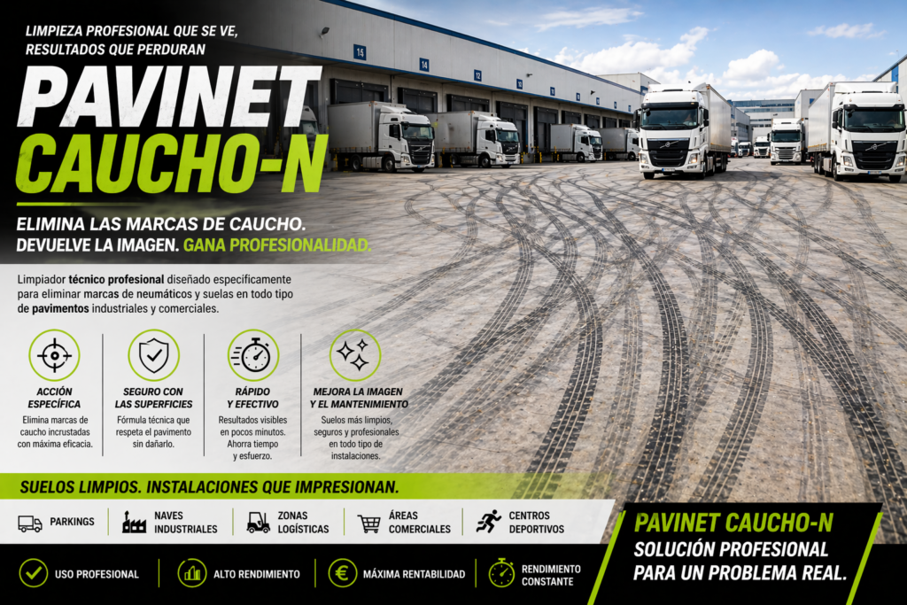 PAVINET CAUCHO - Limpia restos de marcas de neumaticos