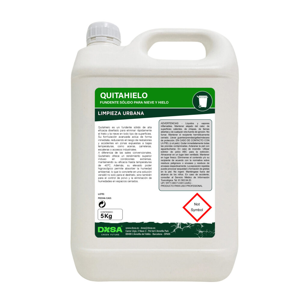 QUITAHIELO - Fundente sólido para hielo y nieve de alto rendimiento
