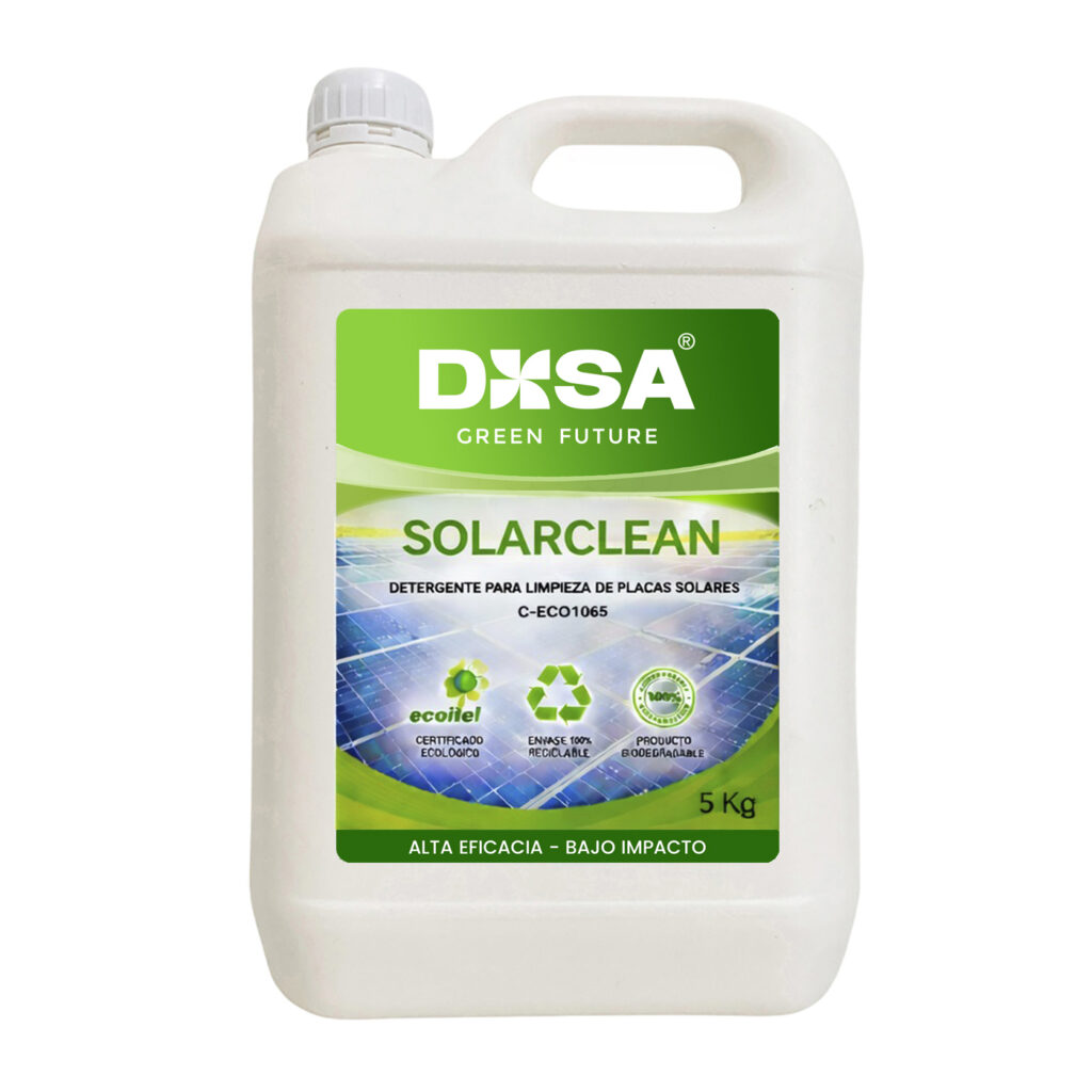 SOLARCLEAN - Detergente ecológico para la limpieza de placas solares