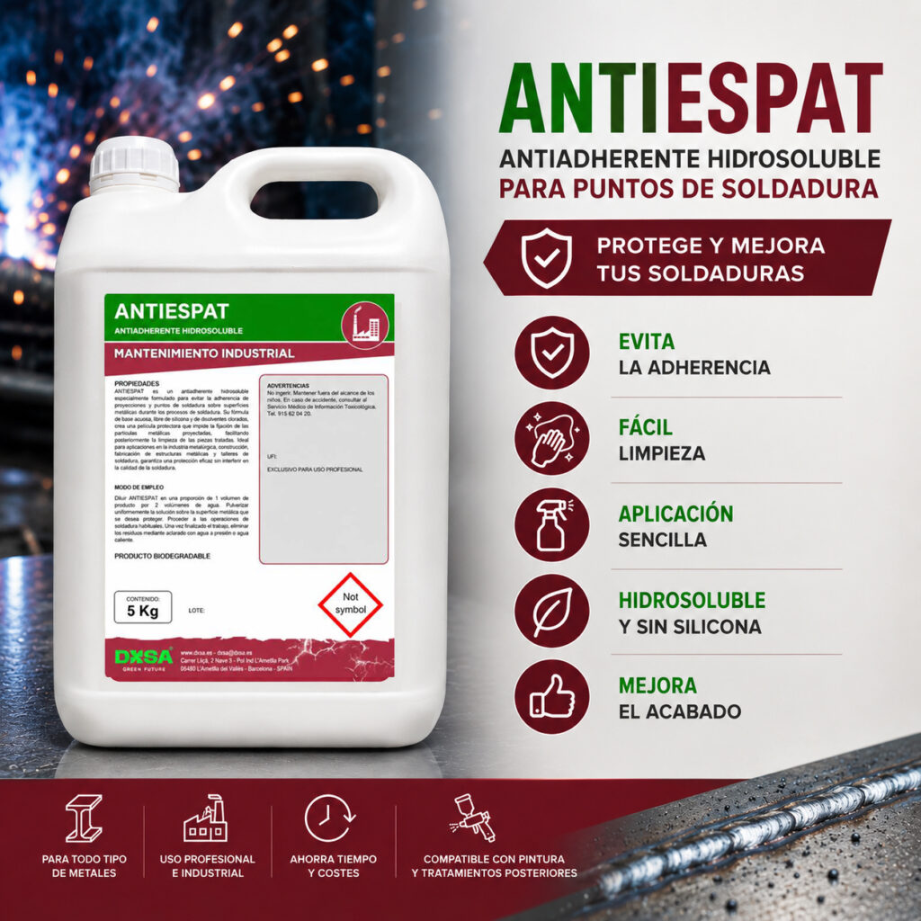 ANTIESPAT - Antiadherente hidrosoluble para puntos de soldadura