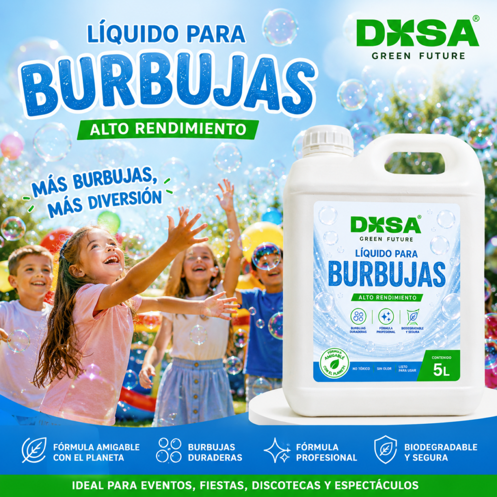 Burbujas liquido para crear burbujas artificialmente