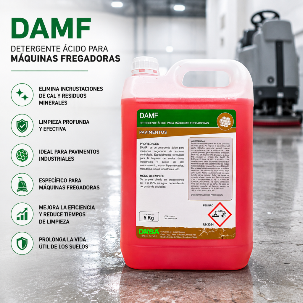 DAMF Detergent acido maquinas fregadoras