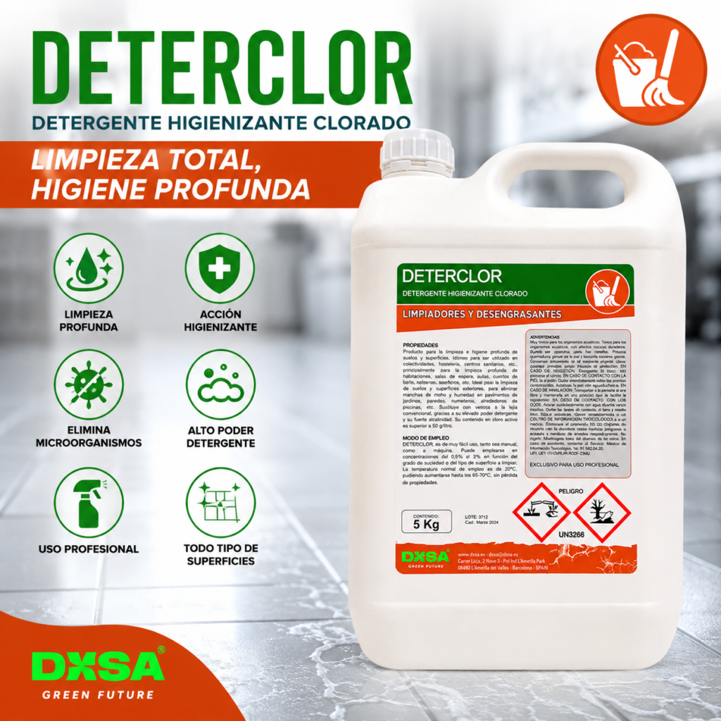Deterclor limpiador clorado