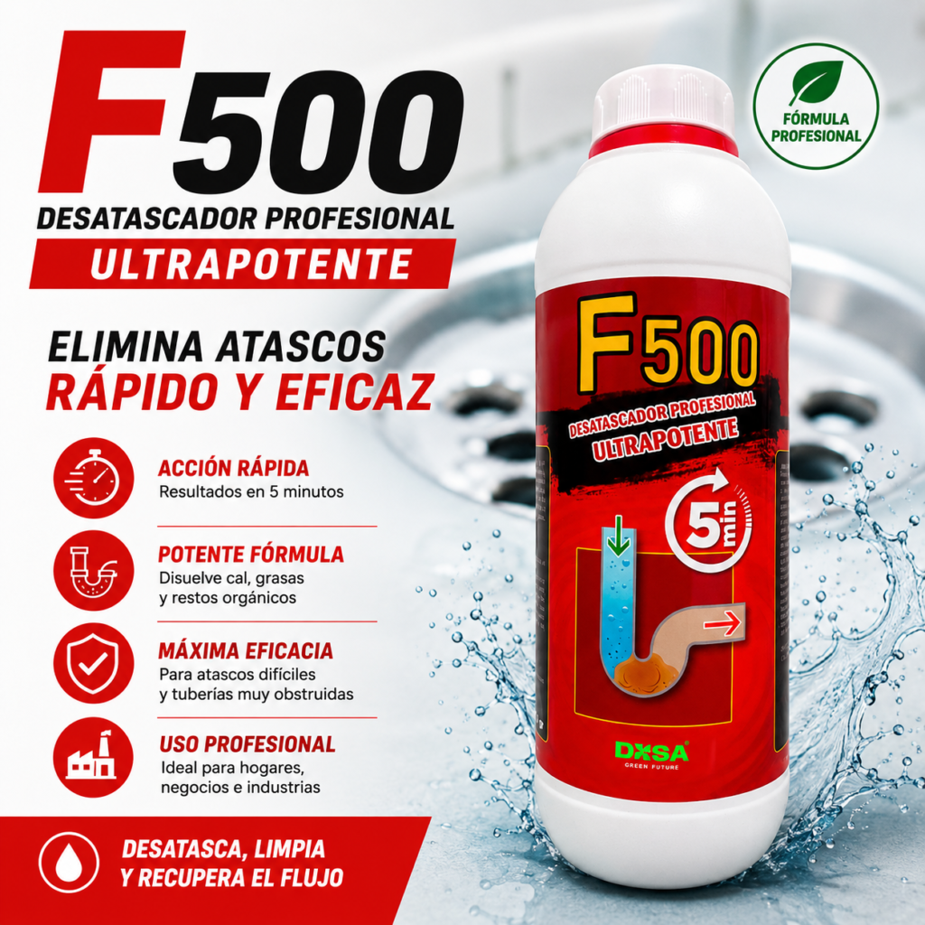 F-500 desatascado ácido concentrado