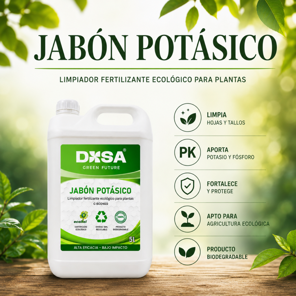 Jabon potásico PK fertilizante arboles frutales