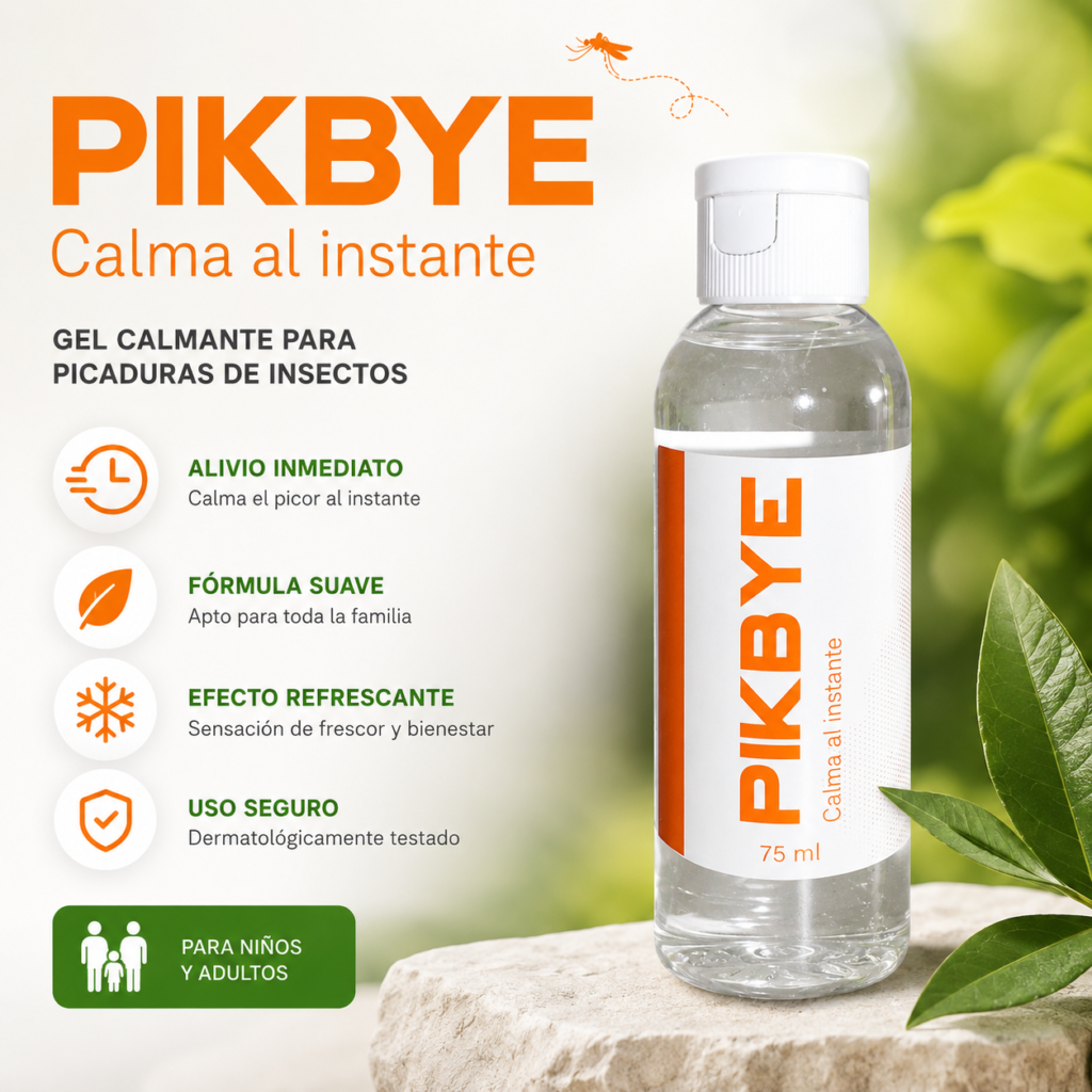 pikbye alivio de las picadas de insectos publi