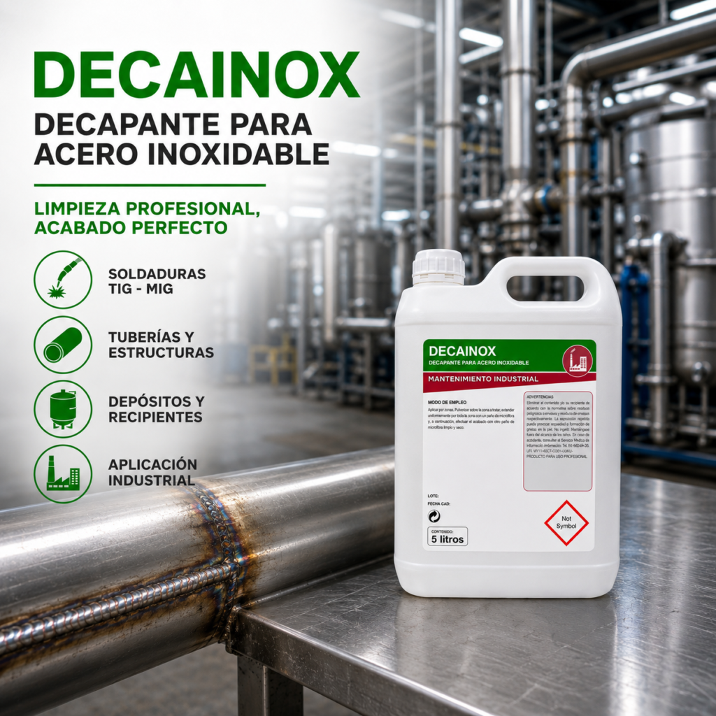 Decainox el decapante para soldaduras en acero inoxidable