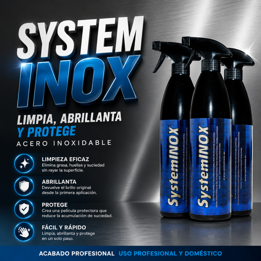 System Inox limpiador de acero inoxidable