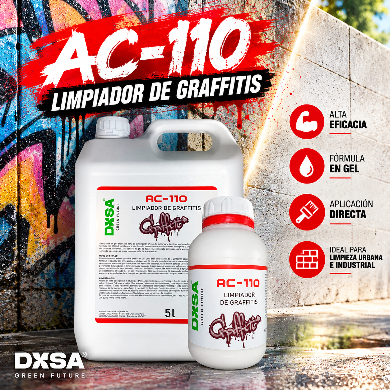 Eliminador de graffitis profesional