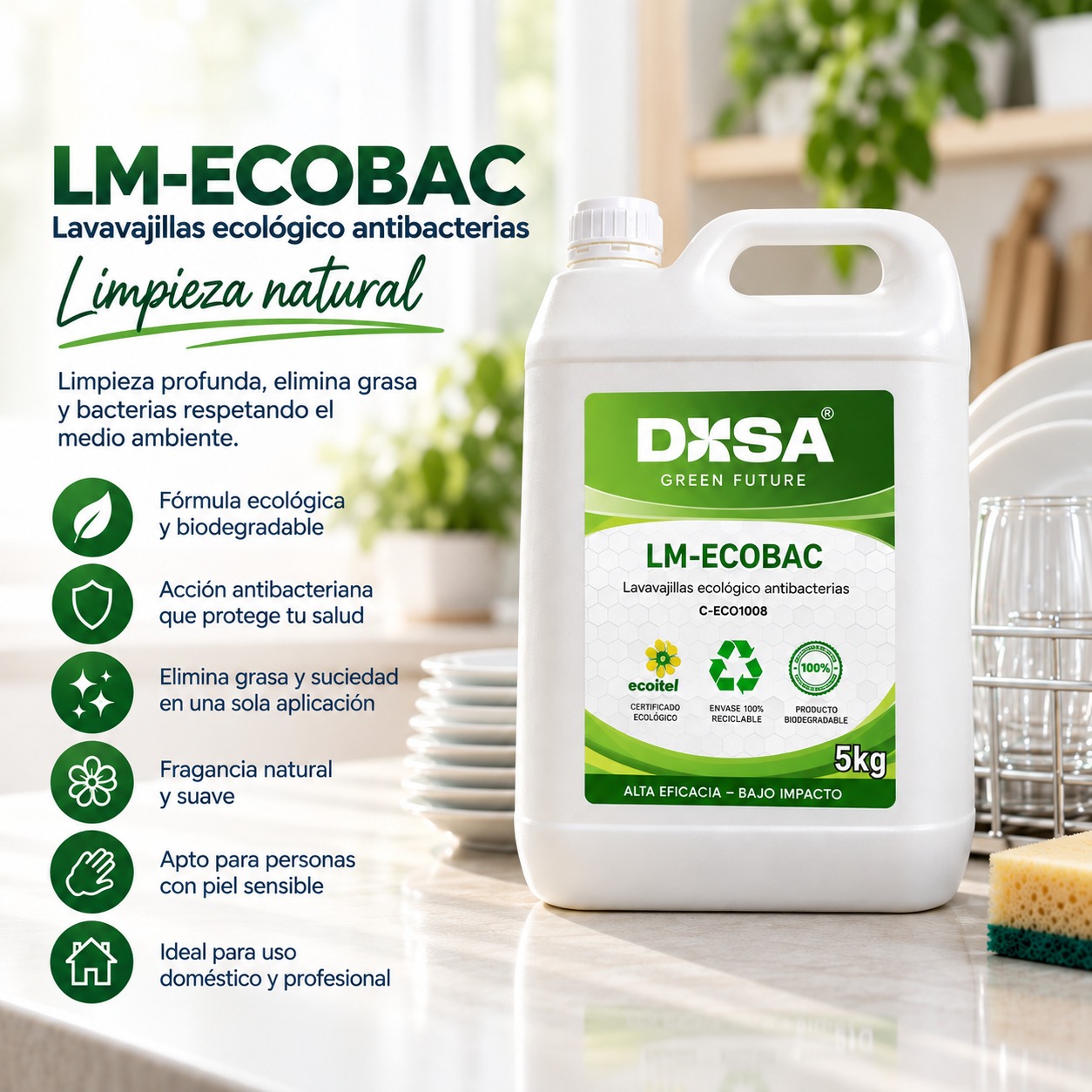 Lavavajillas ecologico antibacterias publi
