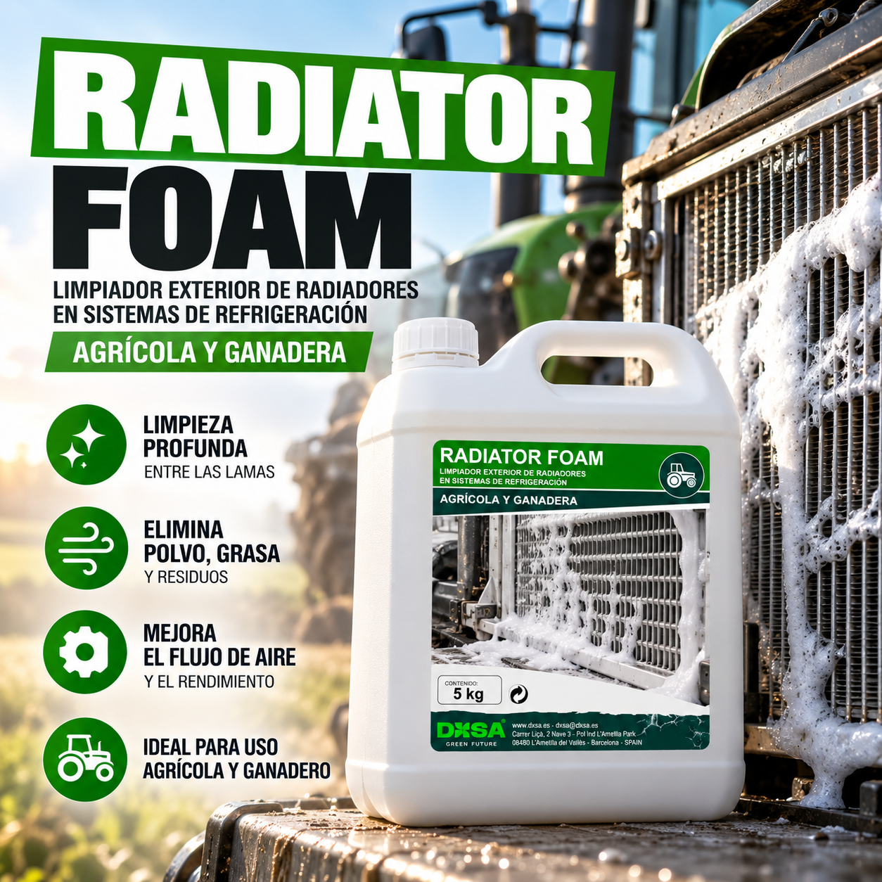 Radiator Foam limpiador de radiadores
