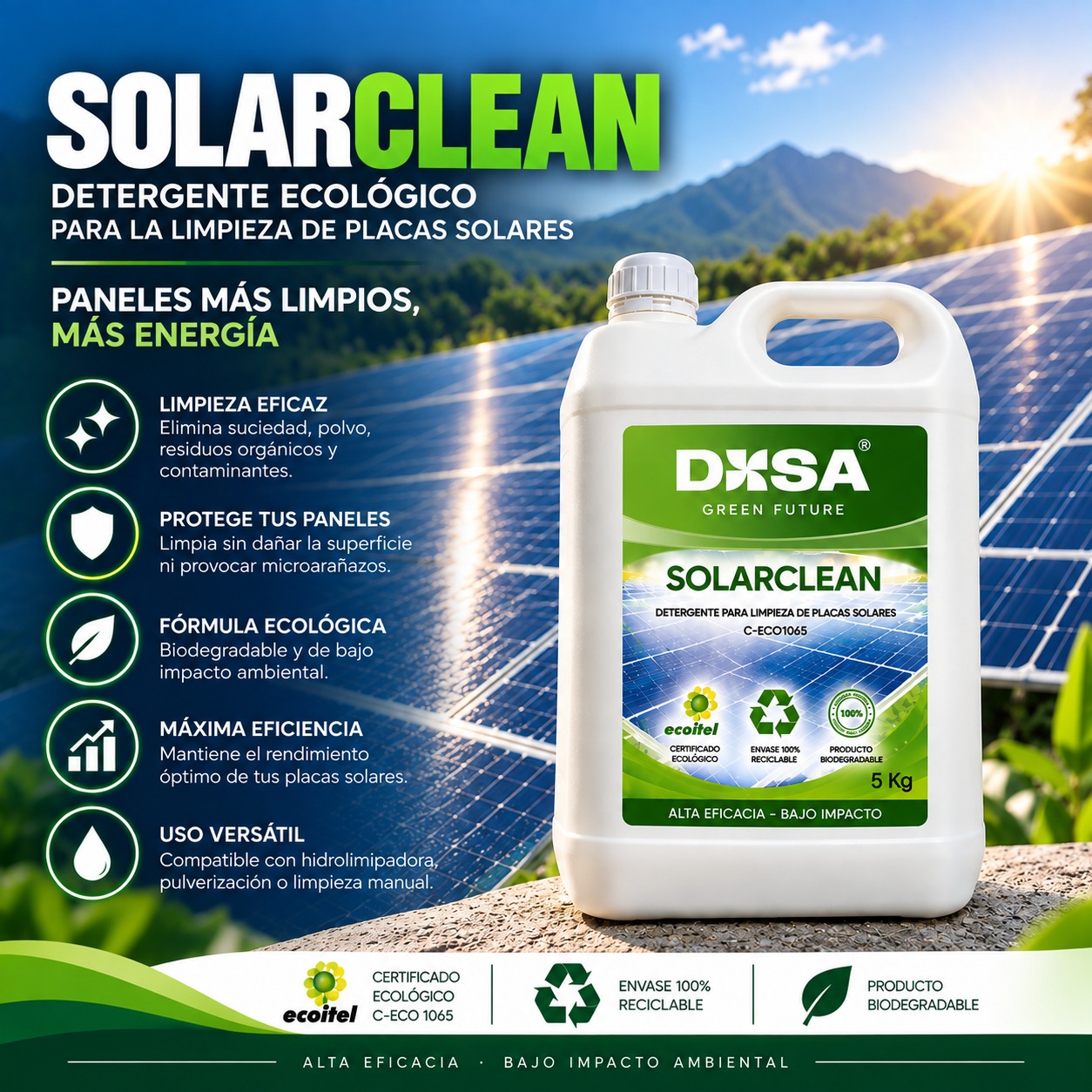 SOLARCLEAN limpieza de pplacas solares