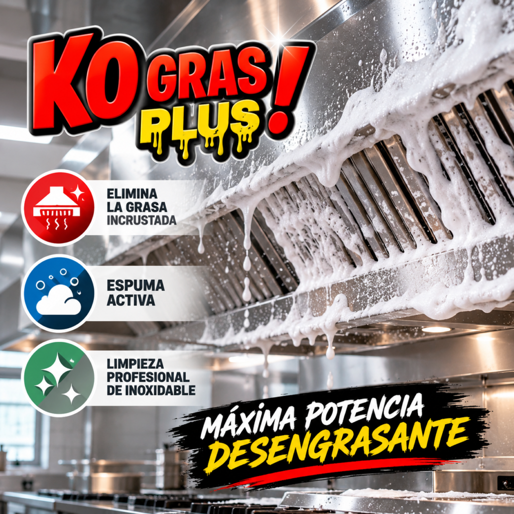 desengrasante espumógeno para campanas extractoras